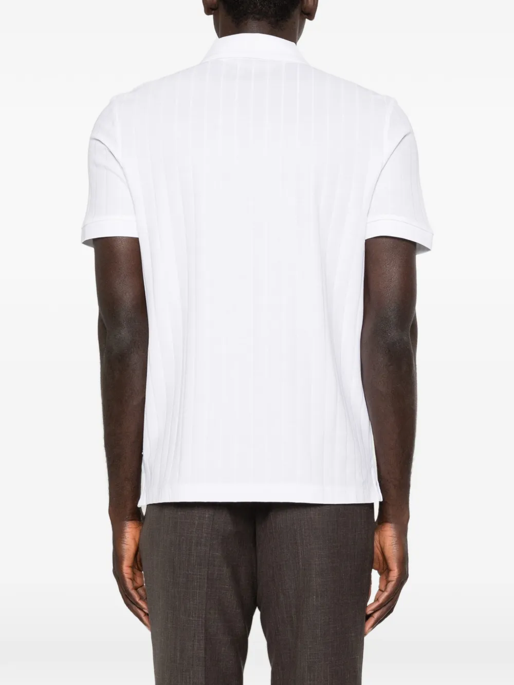 BOSS H-Parlay gestreept poloshirt Wit