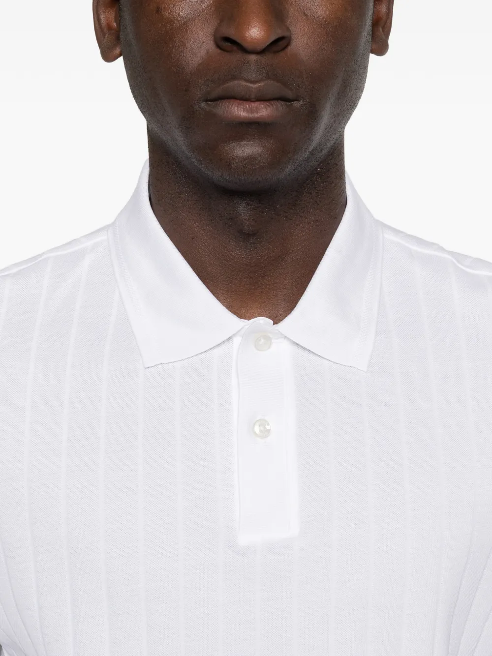 BOSS H-Parlay gestreept poloshirt Wit