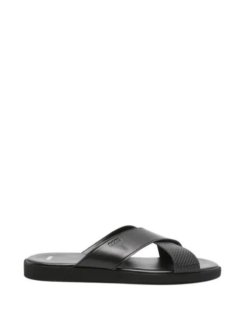 BOSS Darrel crisscross strap slides