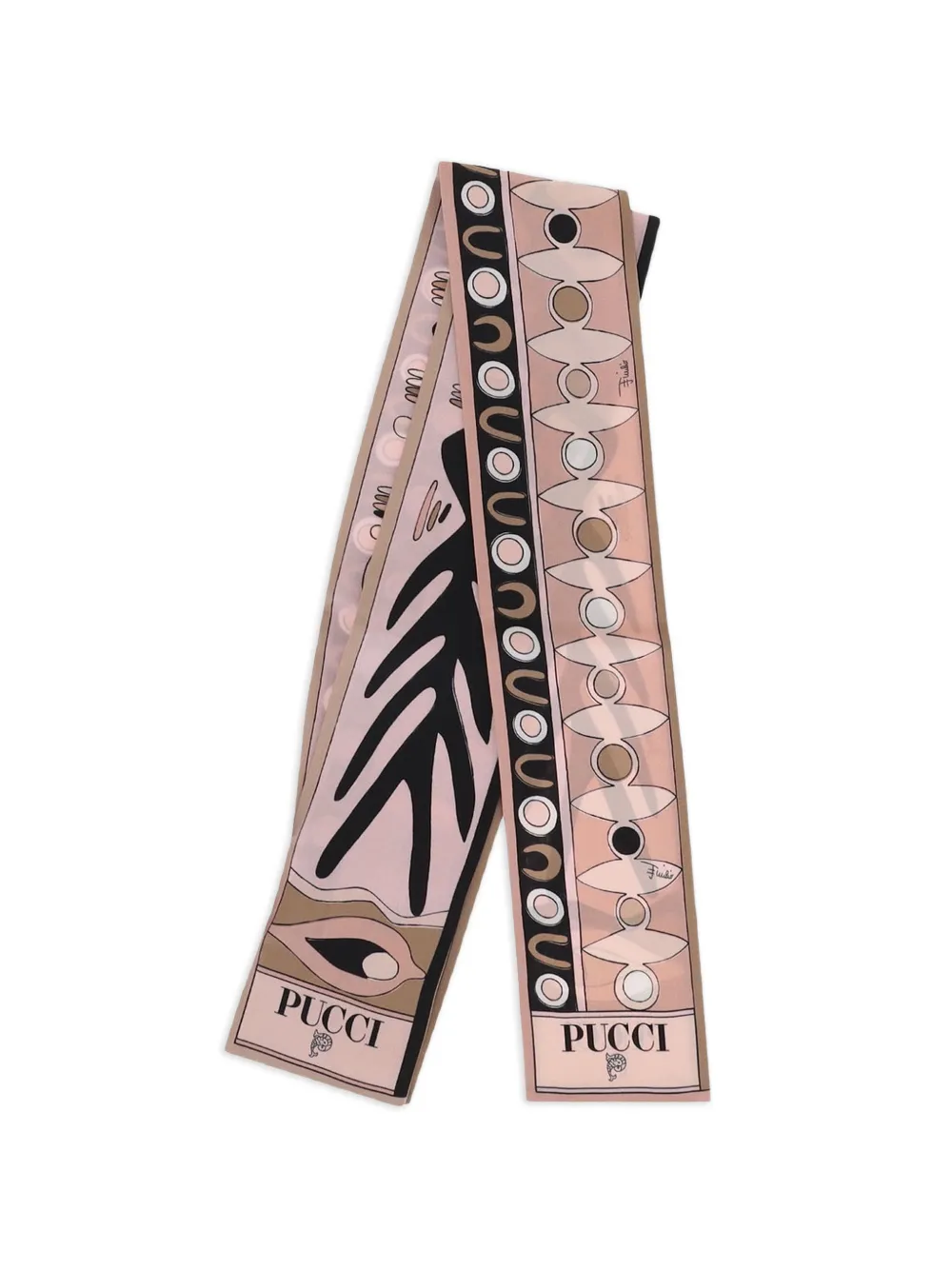 PUCCI Angoli Soleil-print silk twill scarf - Rosa