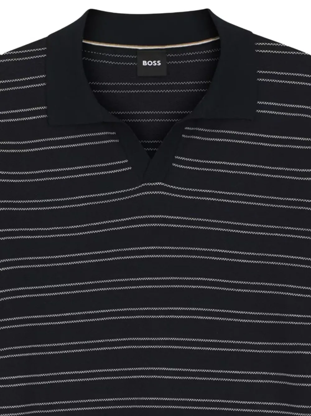 BOSS Gestreept T-shirt Blauw