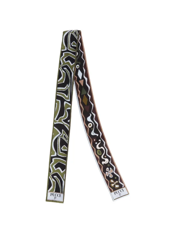 Pucci Geometric-print Scarf in Black