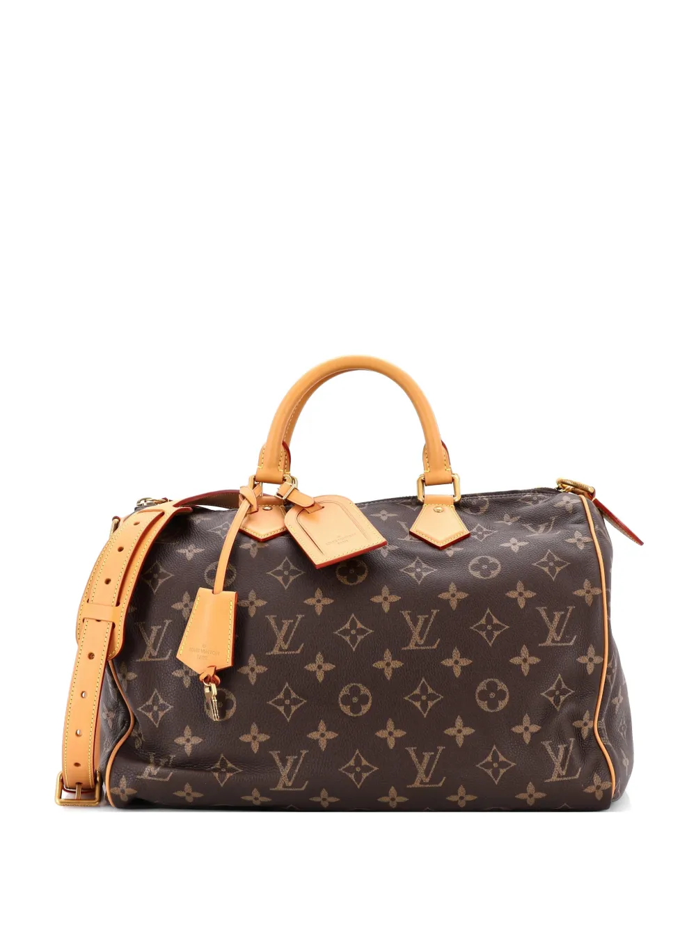 Louis Vuitton Pre-Owned Speedy P9 Bandouliere Bag Monogram Leather 40 handbag - Marrone