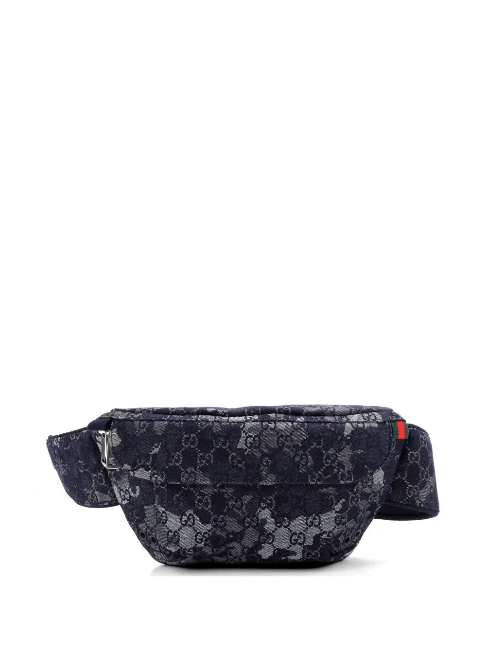 Gucci Pre-Owned Camouflage GG Denim belt bag - Blu
