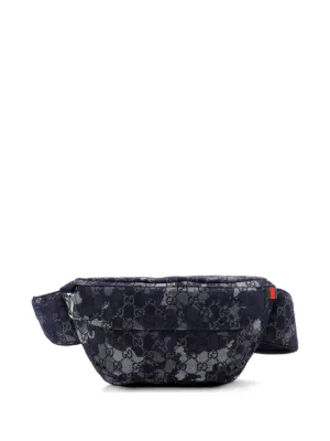 GUCCI グッチ GGリップストップ ベルトバッグ 新品未使用 Gucci Pre-Owned リップストップ GGナイロン＆レザー ベルトバッグ