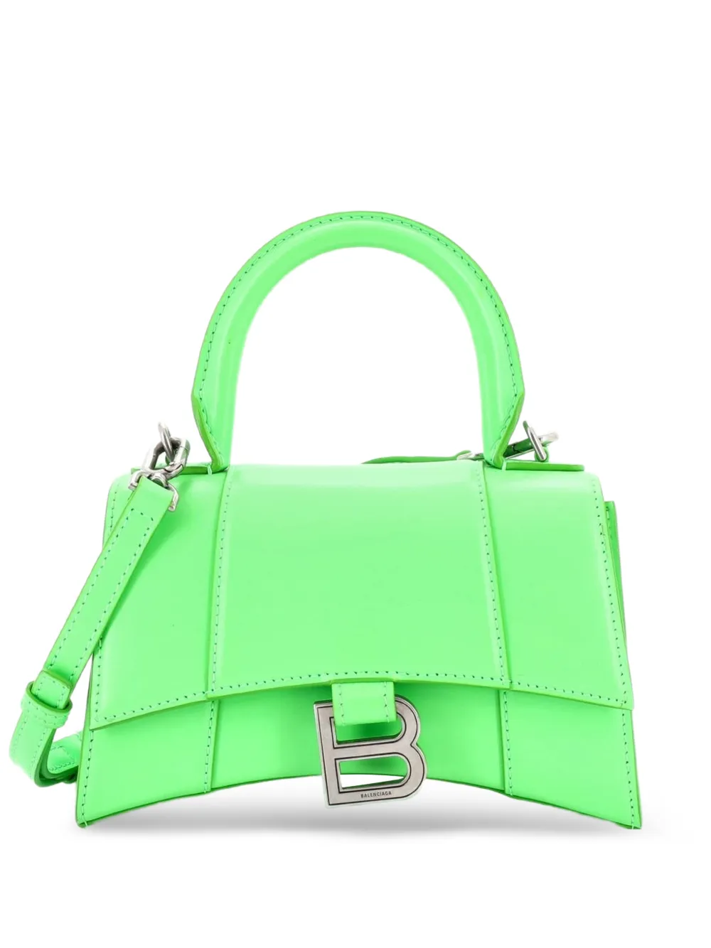 Balenciaga Pre-Owned Hourglass Top Handle Bag Leather XS crossbody bag - Verde