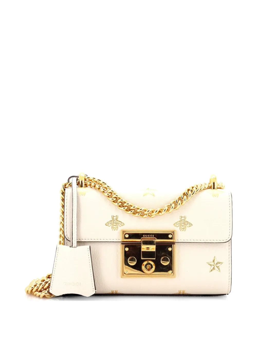 Gucci Pre-Owned Padlock Printed Leather Small shoulder bag - Toni neutri