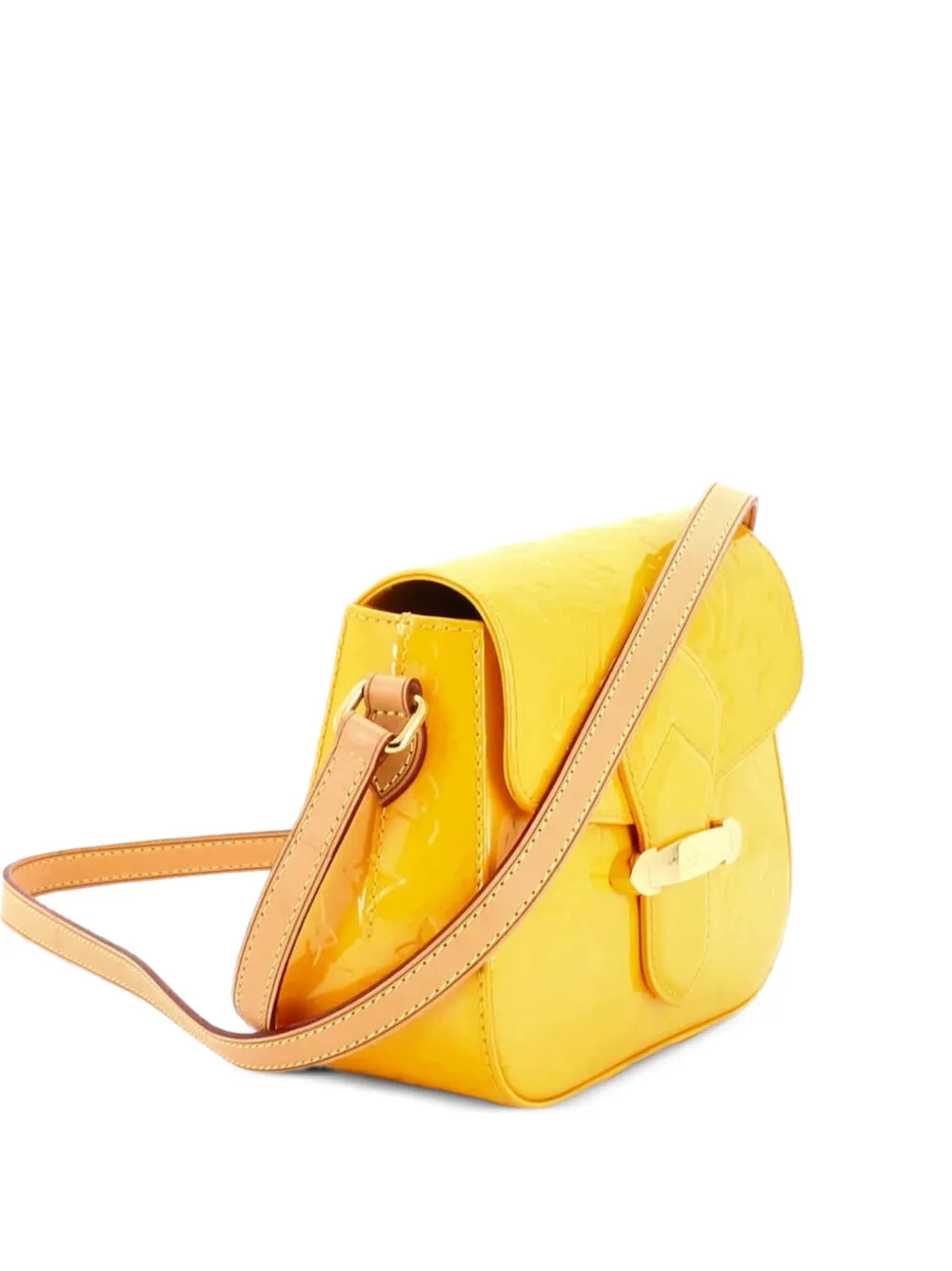 Louis Vuitton Pre-Owned Bellflower Handbag Monogram Vernis PM crossbody bag - Gelb