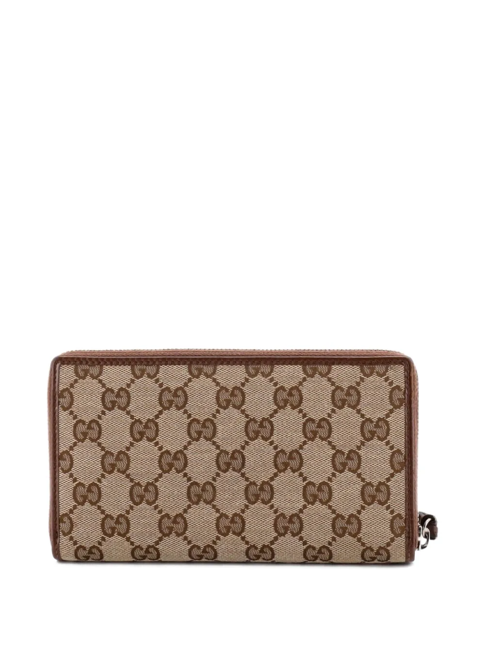  Balenciaga Pre-owned X Gucci The Hacker Project Neo Classic Zip Wallet Gg Canvas Long Small Wallets - Brown 