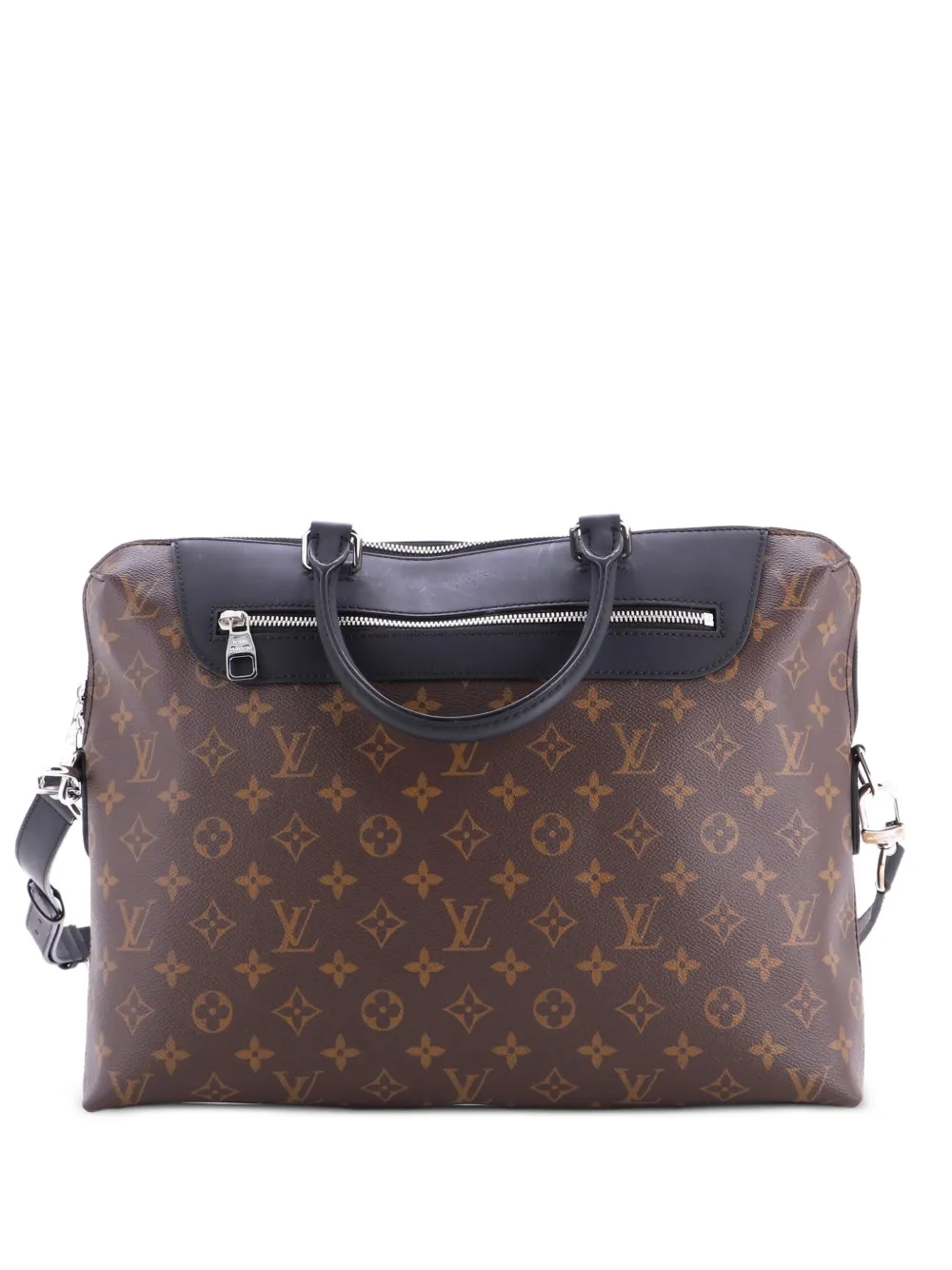 Louis Vuitton Pre-Owned Porte-Documents Jour NM Bag Macassar Monogram Canvas business bag - Nero
