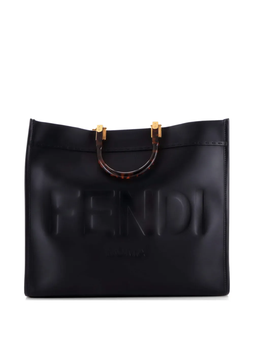 Fendi Pre-Owned Sunshine Shopper Leather Large tote bag - Nero