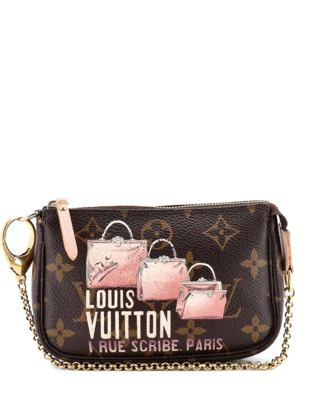 Louis Vuitton Pre-Owned Pochette Accessoires Limited Edition Monogram Canvas Mini clutch bag - Marrone
