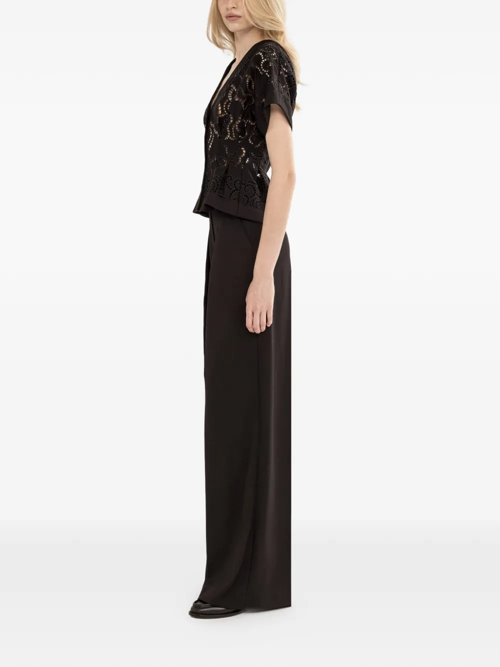 NISSA High waist broek Zwart