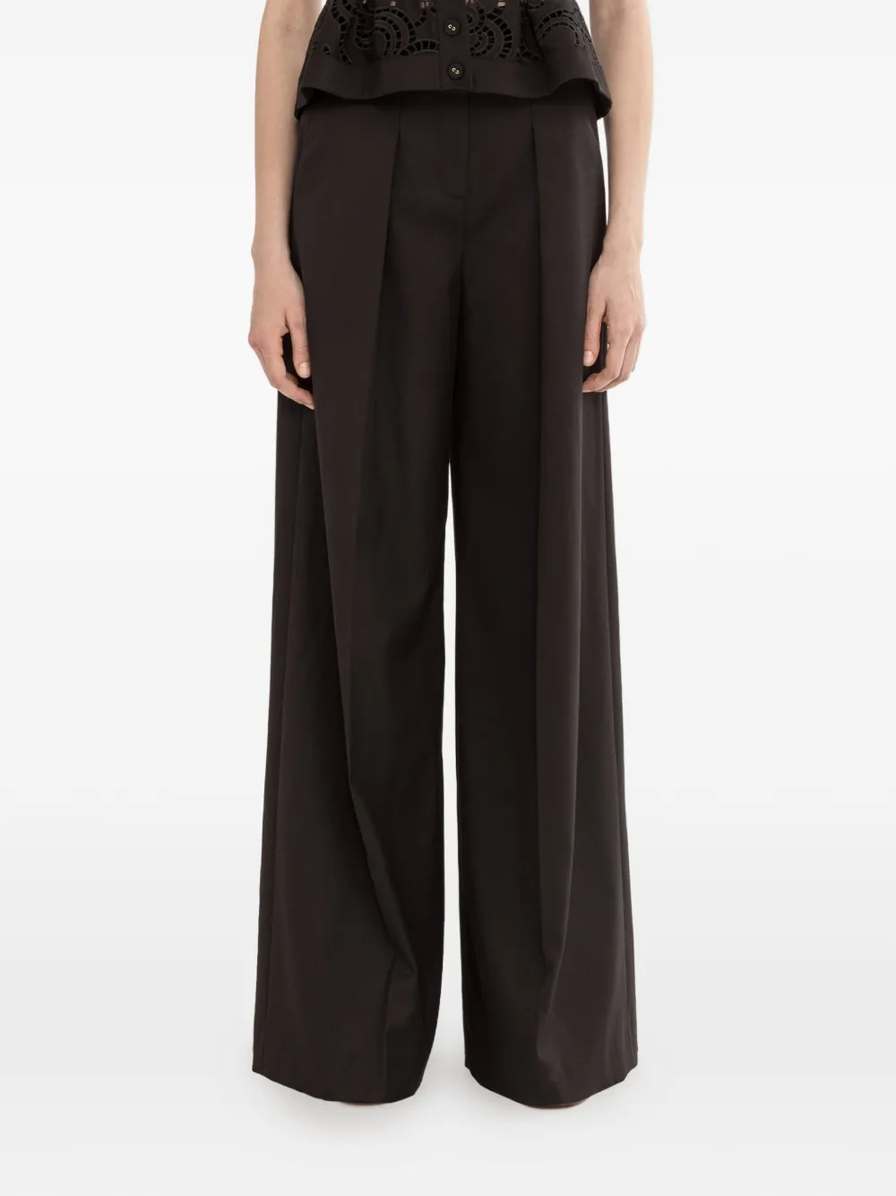NISSA high-rise trousers - Nero