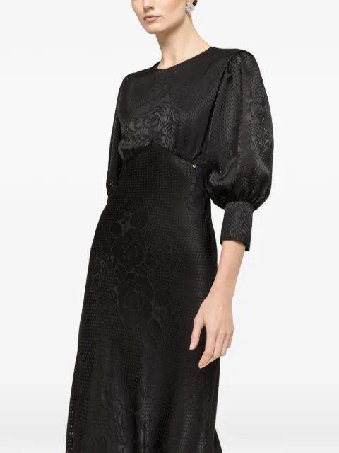 NISSA vestido midi con mangas farol