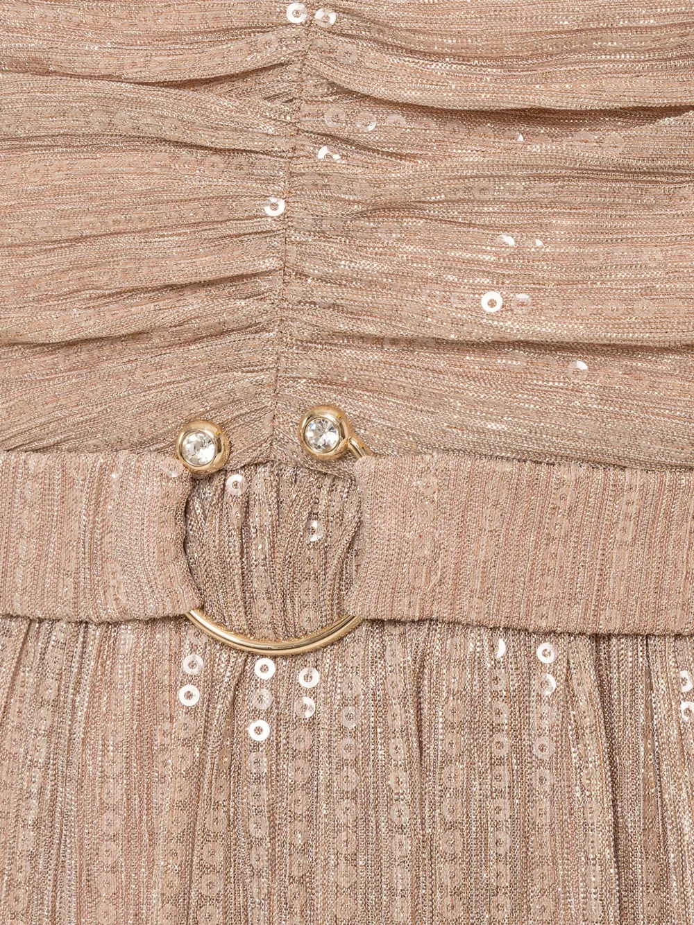 NISSA Maxi-jurk met pailletten Beige