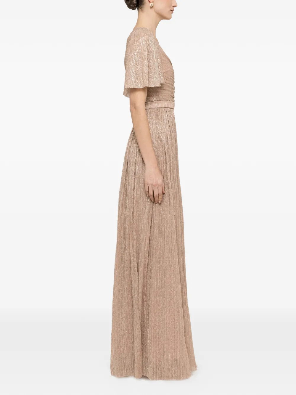 NISSA Maxi-jurk met pailletten Beige