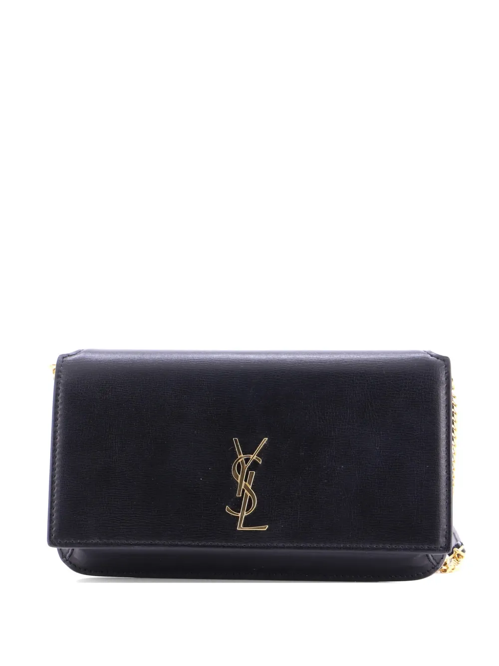 Saint Laurent Pre-Owned Classic Monogram Phone Holder Shoulder Bag Leather crossbody bag - Schwarz