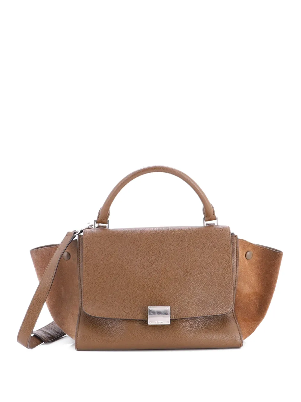 Celine Pre-Owned Trapeze Bag Leather Small satchel - Marrone