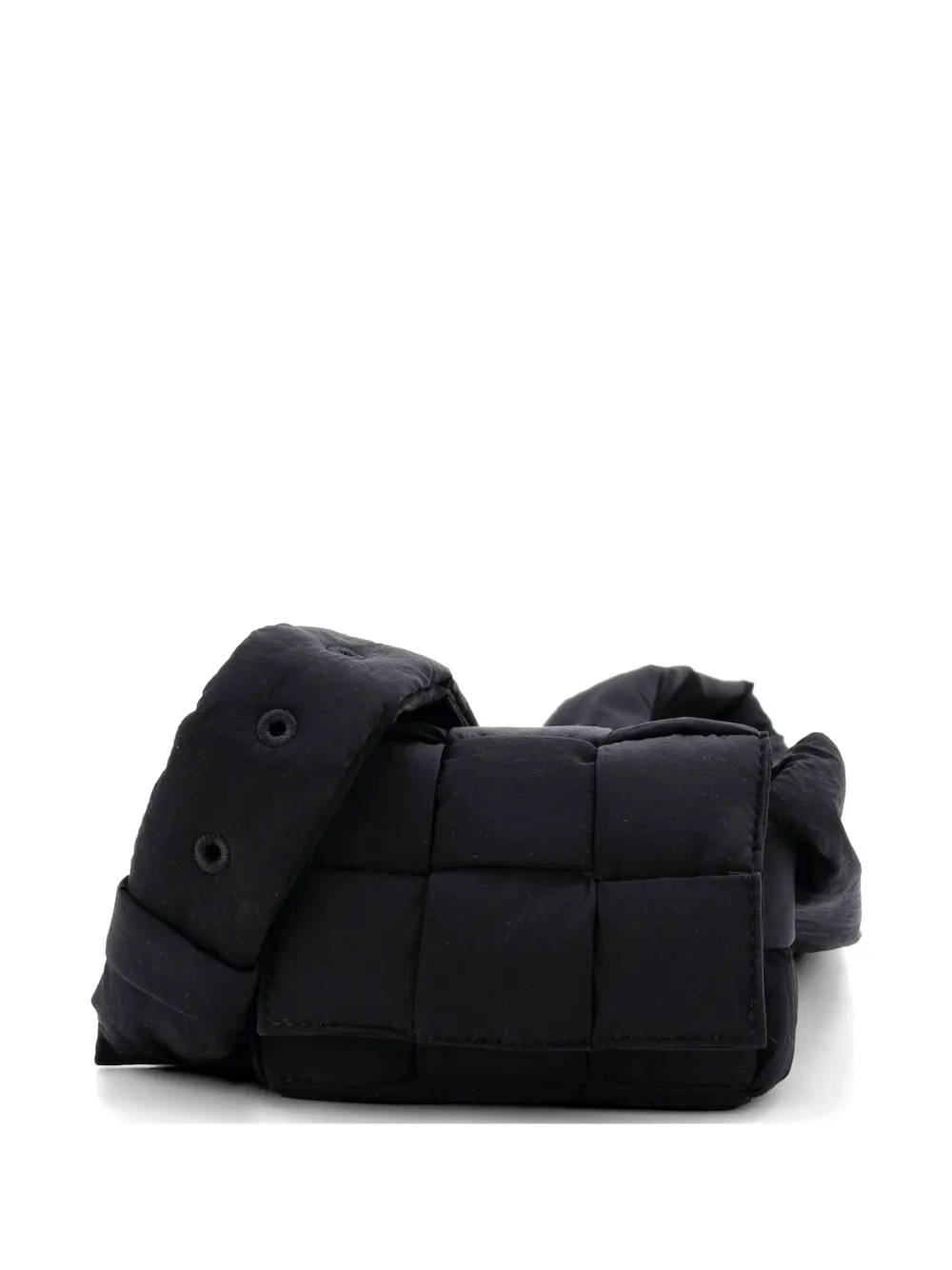 Bottega Veneta Pre-Owned Cassette Maxi Intrecciato Nylon Extra Mini crossbody bag - Nero