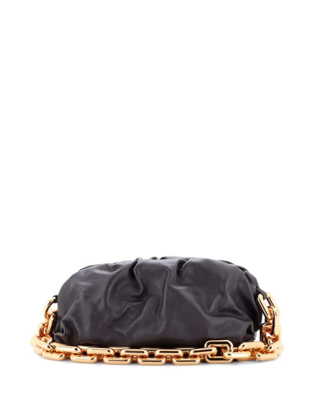  Bottega Veneta Pre-owned The Chain Pouch Leather Shoulder Bag - Brown 