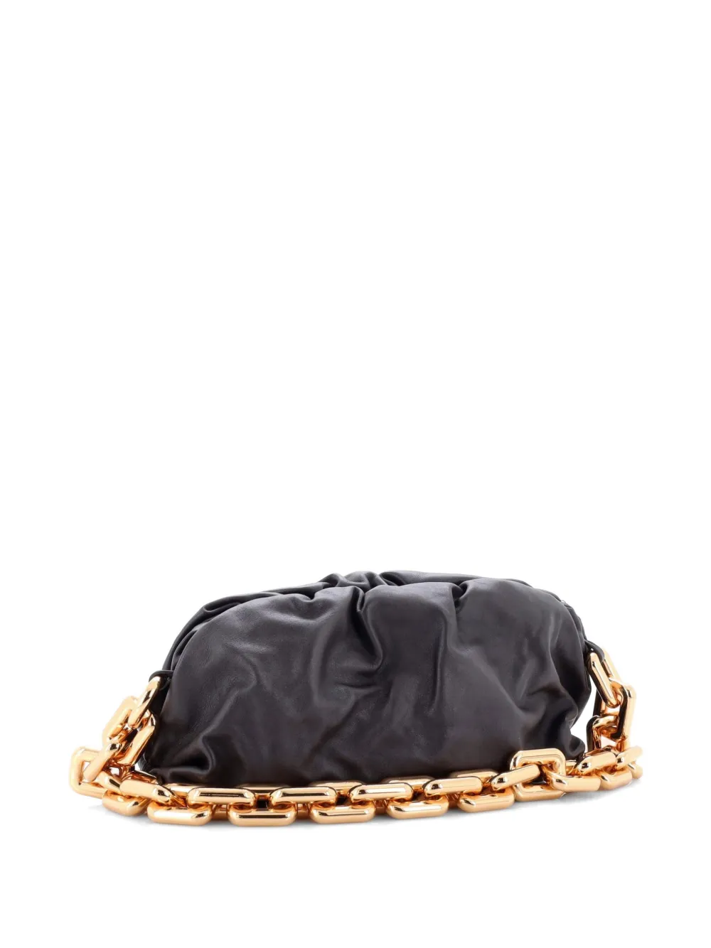  Bottega Veneta Pre-owned The Chain Pouch Leather Shoulder Bag - Brown 