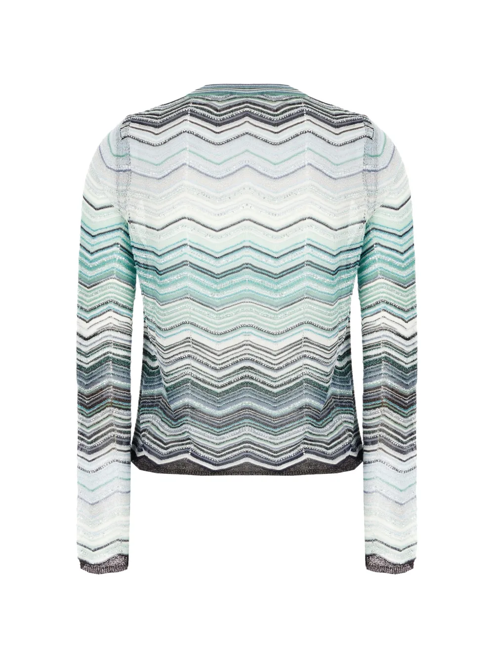  Missoni Chevron Knit Cardigan - Blue 