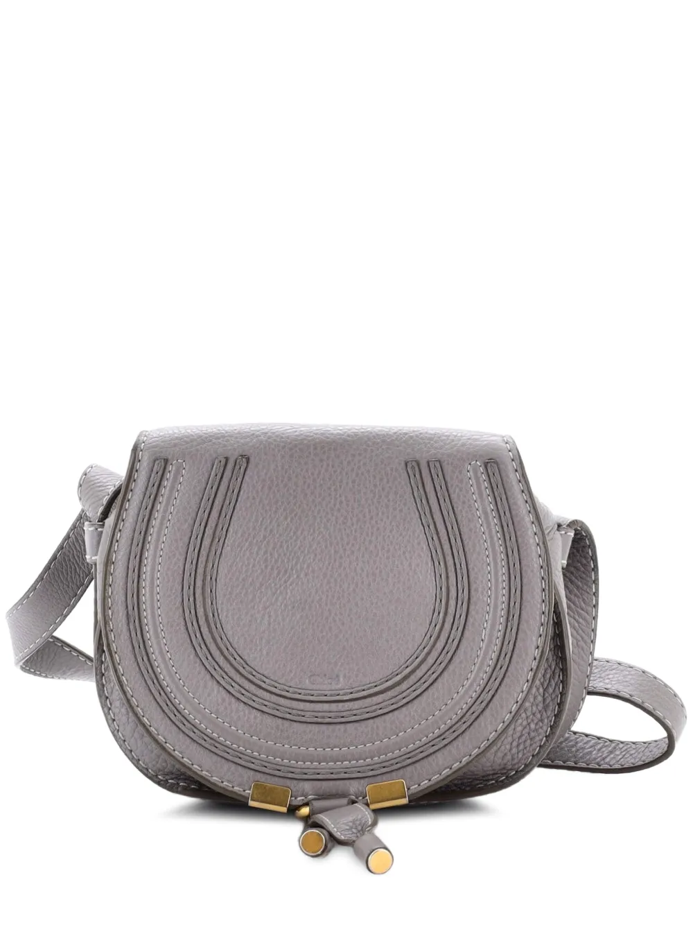 Chloé Pre-Owned Marcie Leather Small crossbody bag - Grigio