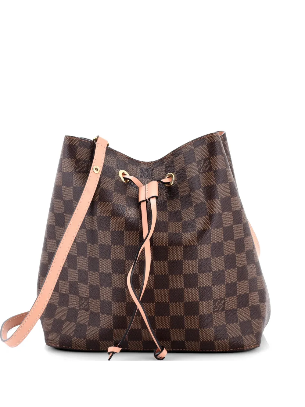 Louis Vuitton Pre-Owned NeoNoe Handbag Damier with Leather MM bucket bag - Marrone