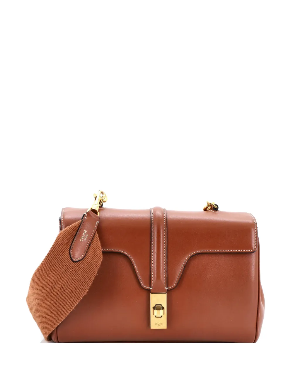 Celine Pre-Owned Soft 16 Bag Smooth Calfskin Teen shoulder bag - Marrone