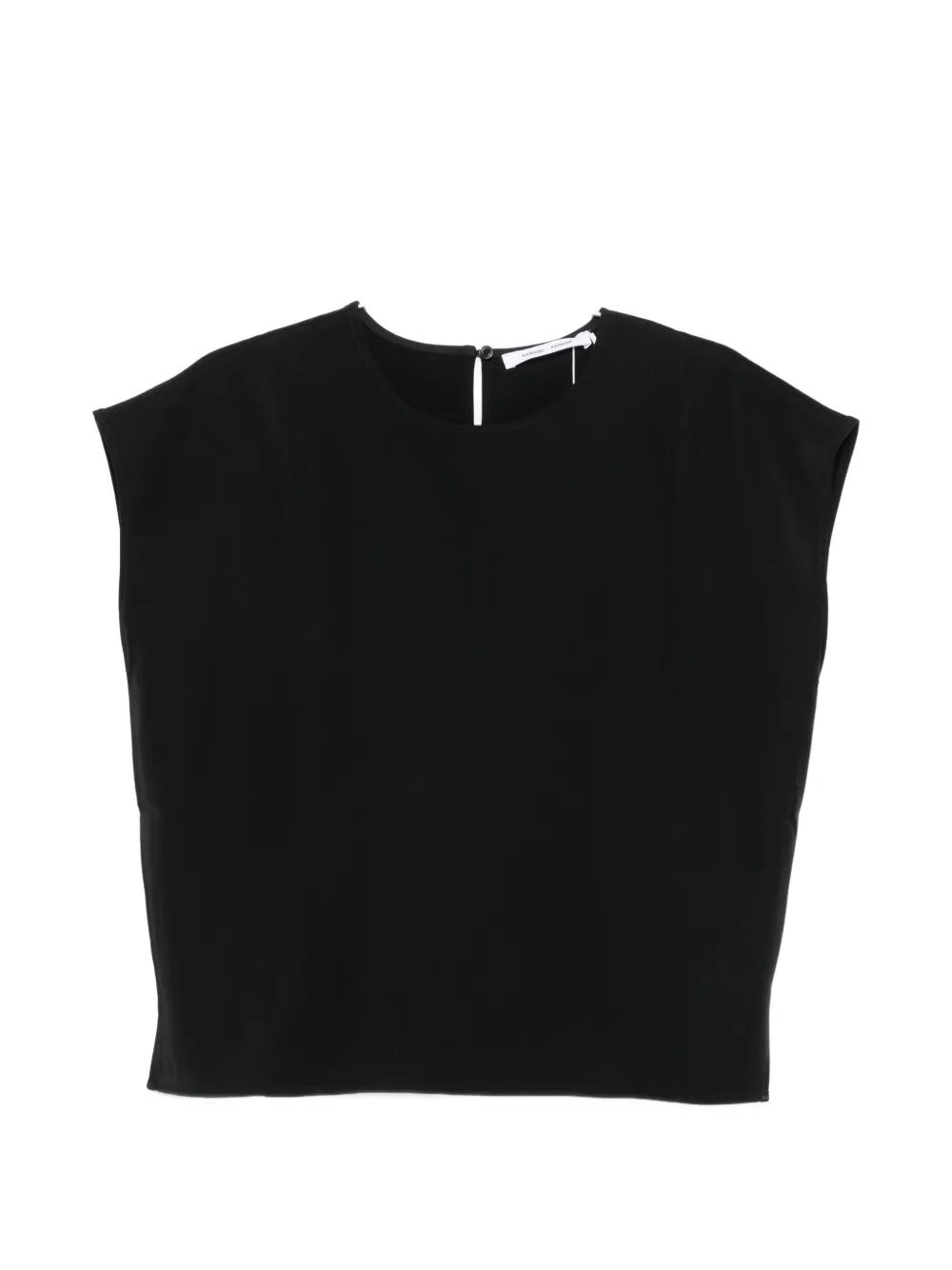 Samsoe & Samsoe Sahoy Round-neck Top In Black