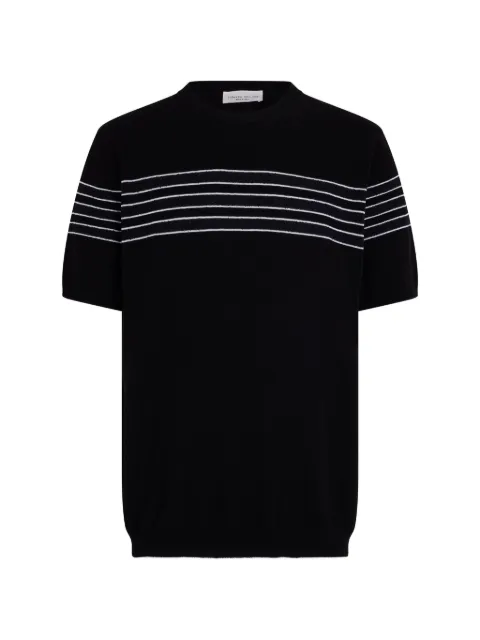 Roberto Collina stripe-pattern short-sleeve T-shirt