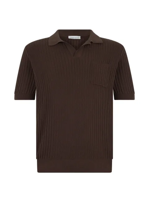 Roberto Collina ribbed-knit polo coller short-sleeve sweater