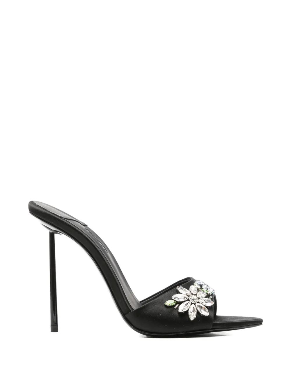 Le Silla crystal-embellished pointed-toe sandals Zwart