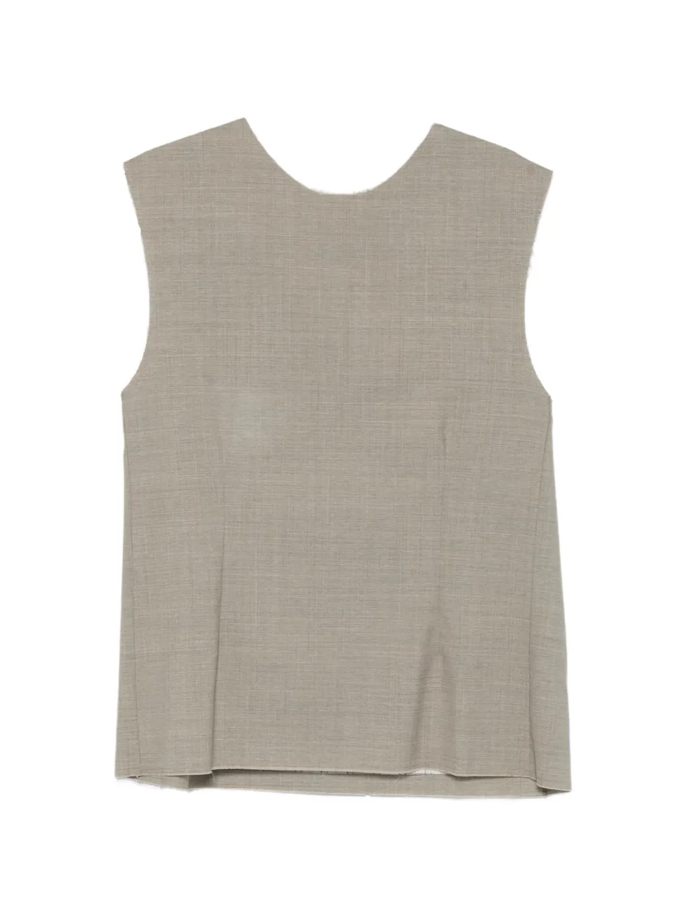 SONIA CARRASCO raw-hem vest - Grigio