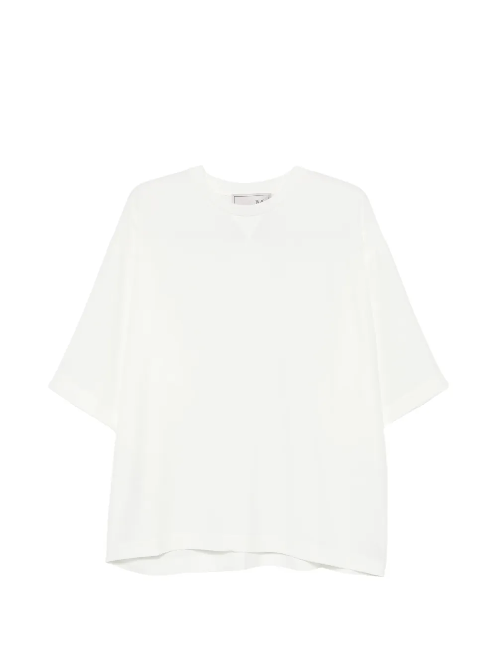 THE M logo-patch T-shirt - Bianco