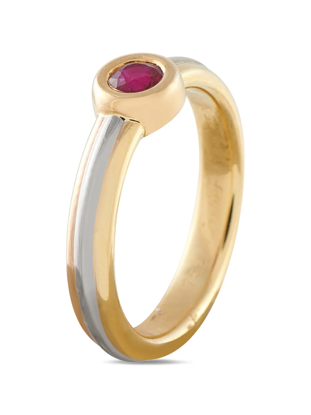 Cartier ruby gold tricolor ring - Oro