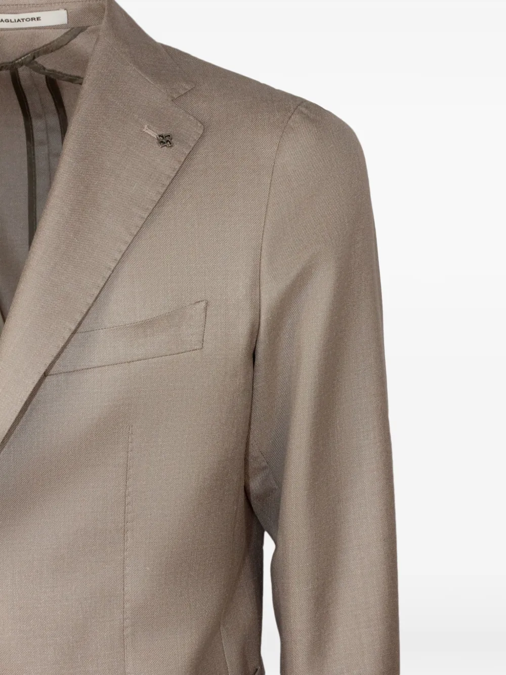 Tagliatore Blazer met klassieke revers Beige