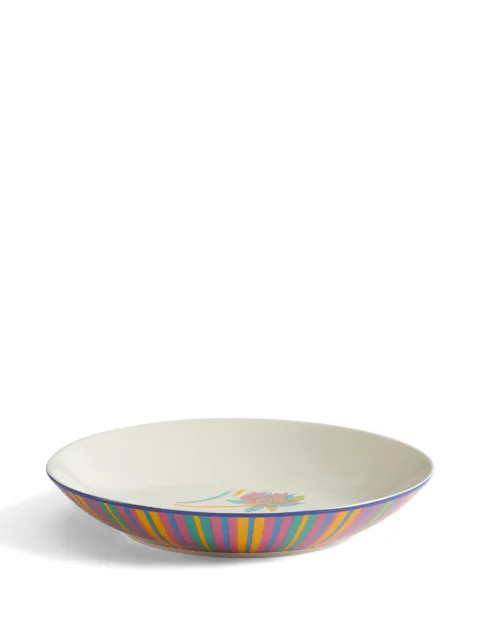 Lisa Corti Japanese floral-detail soup plate