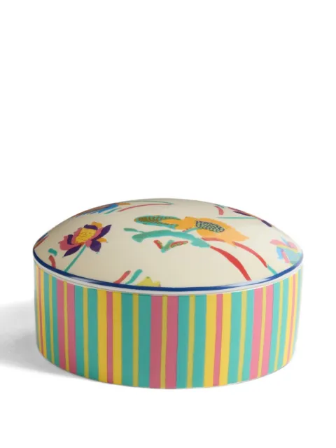 Lisa Corti Japanese striped porcelain trinket box
