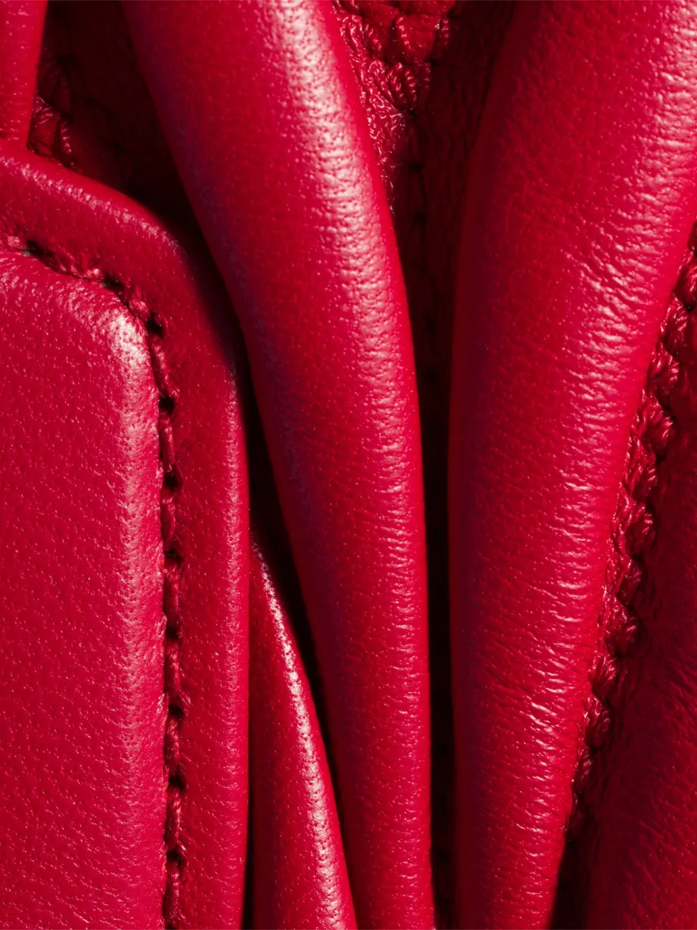 Miu Matelassé leren bucket-tas Roze