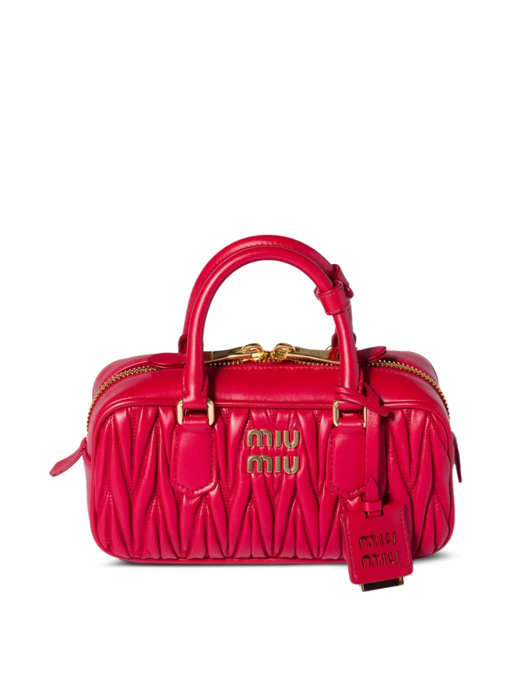 Miu Miu Arcadie matelassé nappa leather bag - Rosa