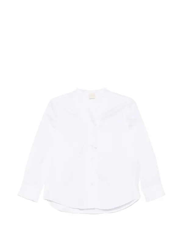 ASPESI Long-sleeve Ruffled Shirt in White