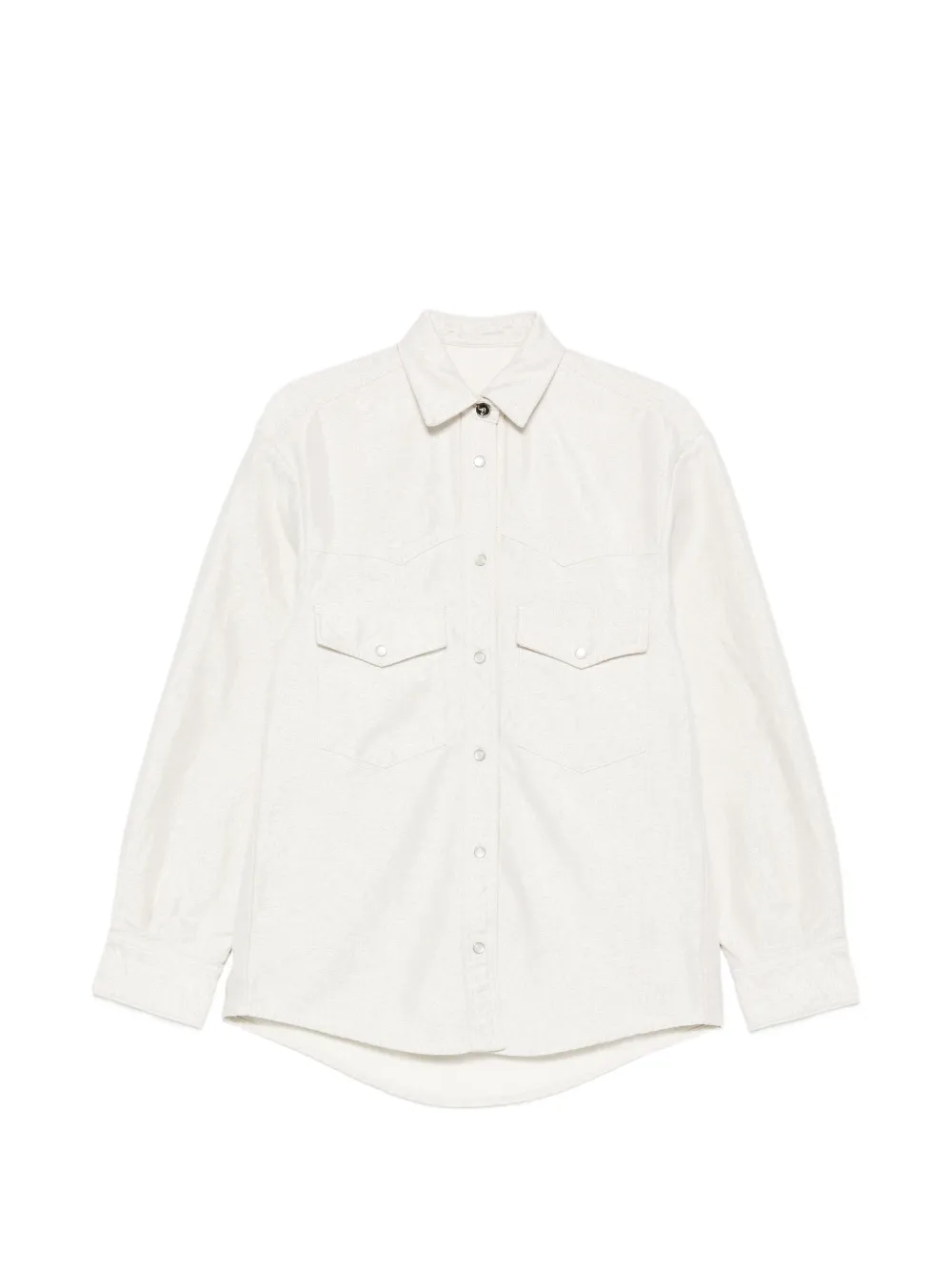 Nine In The Morning pocket button cotton shirt - Toni neutri