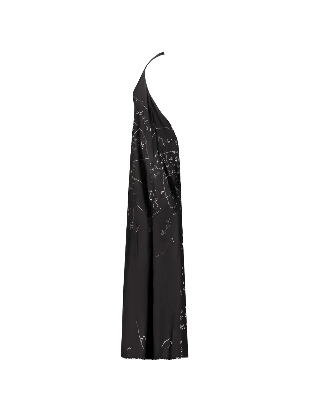 Rick Owens Halterjurk met print Zwart