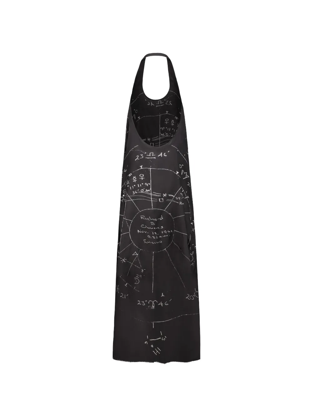 Rick Owens Halterjurk met print Zwart