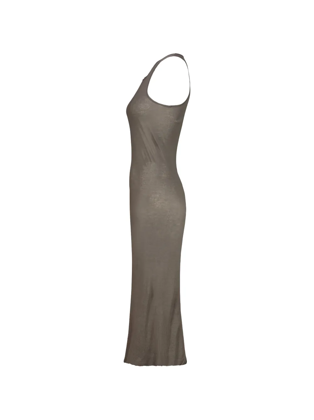 Rick Owens Gerafelde maxi-jurk Grijs