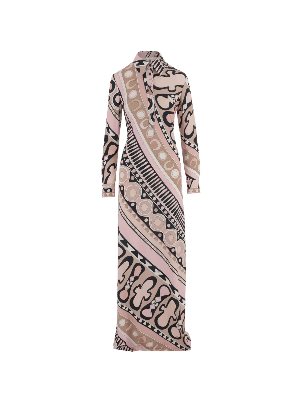 PUCCI Soleil-print chemisier dress - Rosa