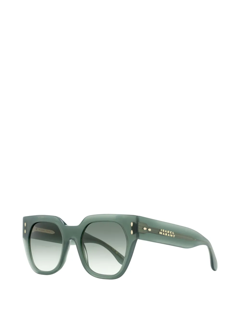 Isabel Marant Eyewear 158 S zonnebril met rond montuur Groen