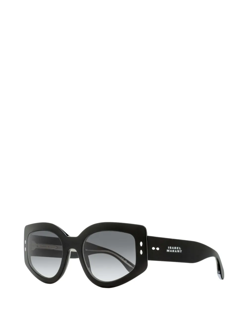  Isabel Marant Eyewear Milly Rivet-detail Sunglasses - Black 